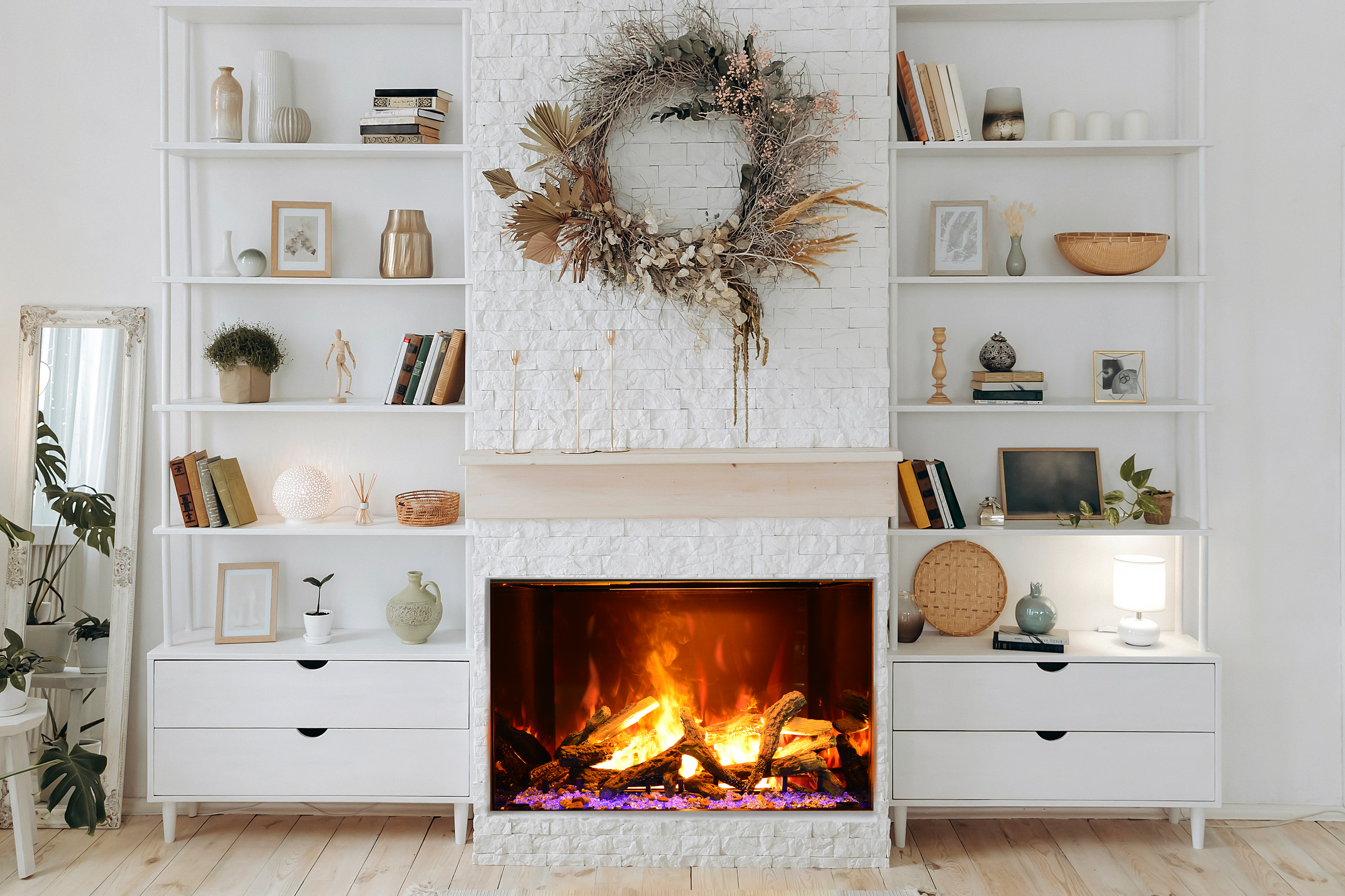 Electric fireplace lifestyle
