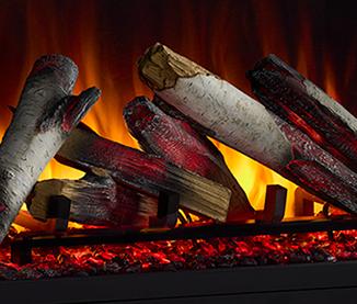 SimpliFire Allusion Heritage Lighted Birch Log Set - SF-ALLH-BIRCH