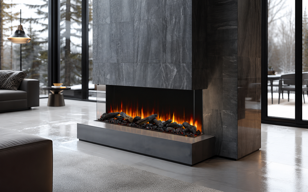 Simplifire Triton 65" Mulit-sided Electric Fireplace - SF-TR65