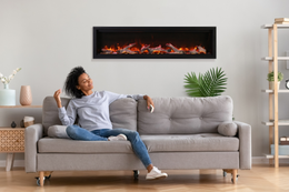 Amantii SYM-100 BESPOKE Series Electric Fireplace lifestyle view
