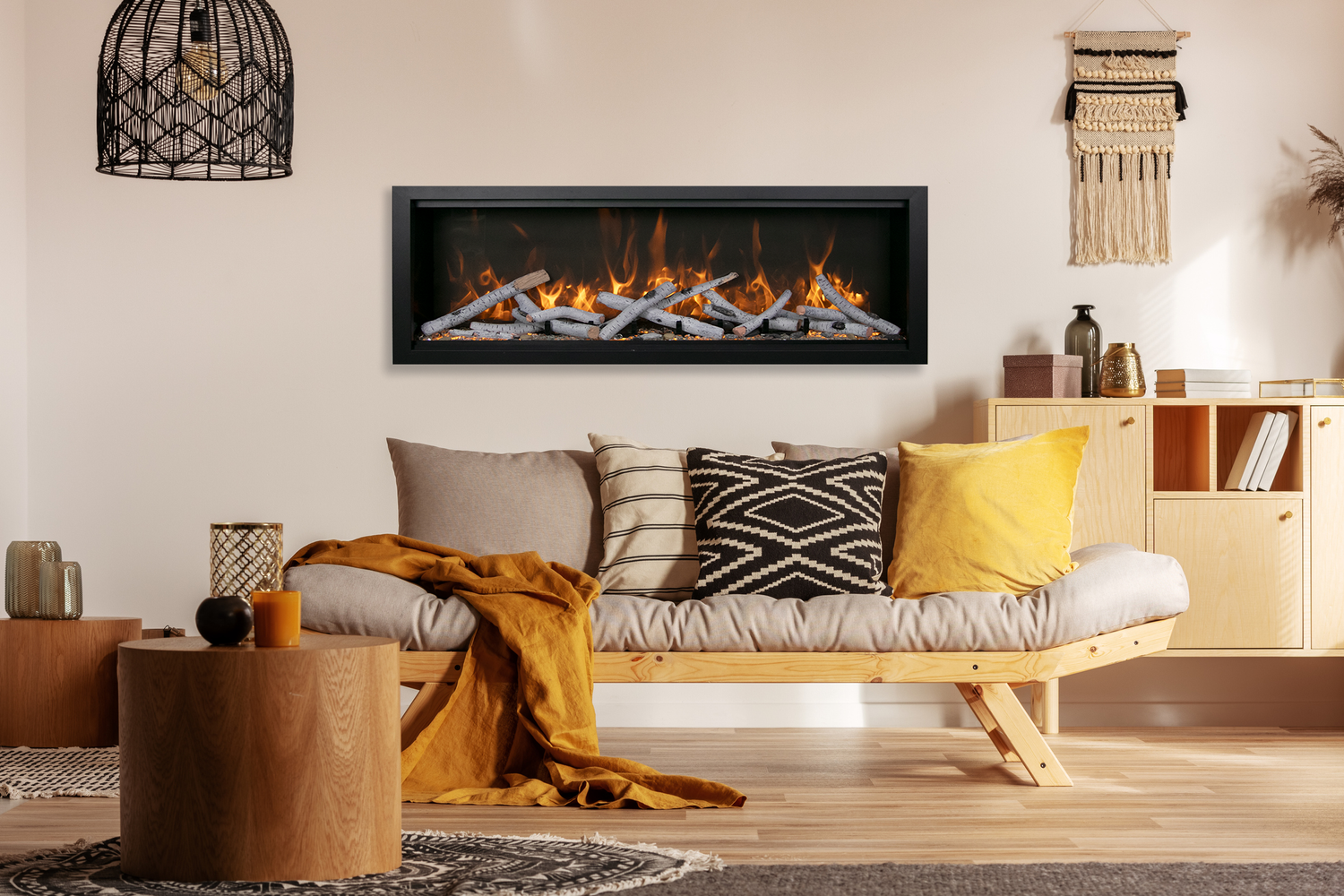 Amantii SYM-88 BESPOKE Series Electric Fireplace - SYM-88-BESPOKE