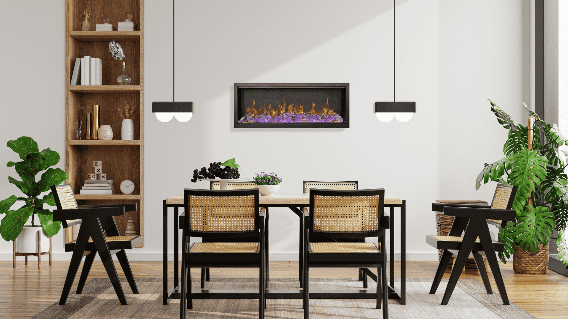 Electric fireplace lifestyle