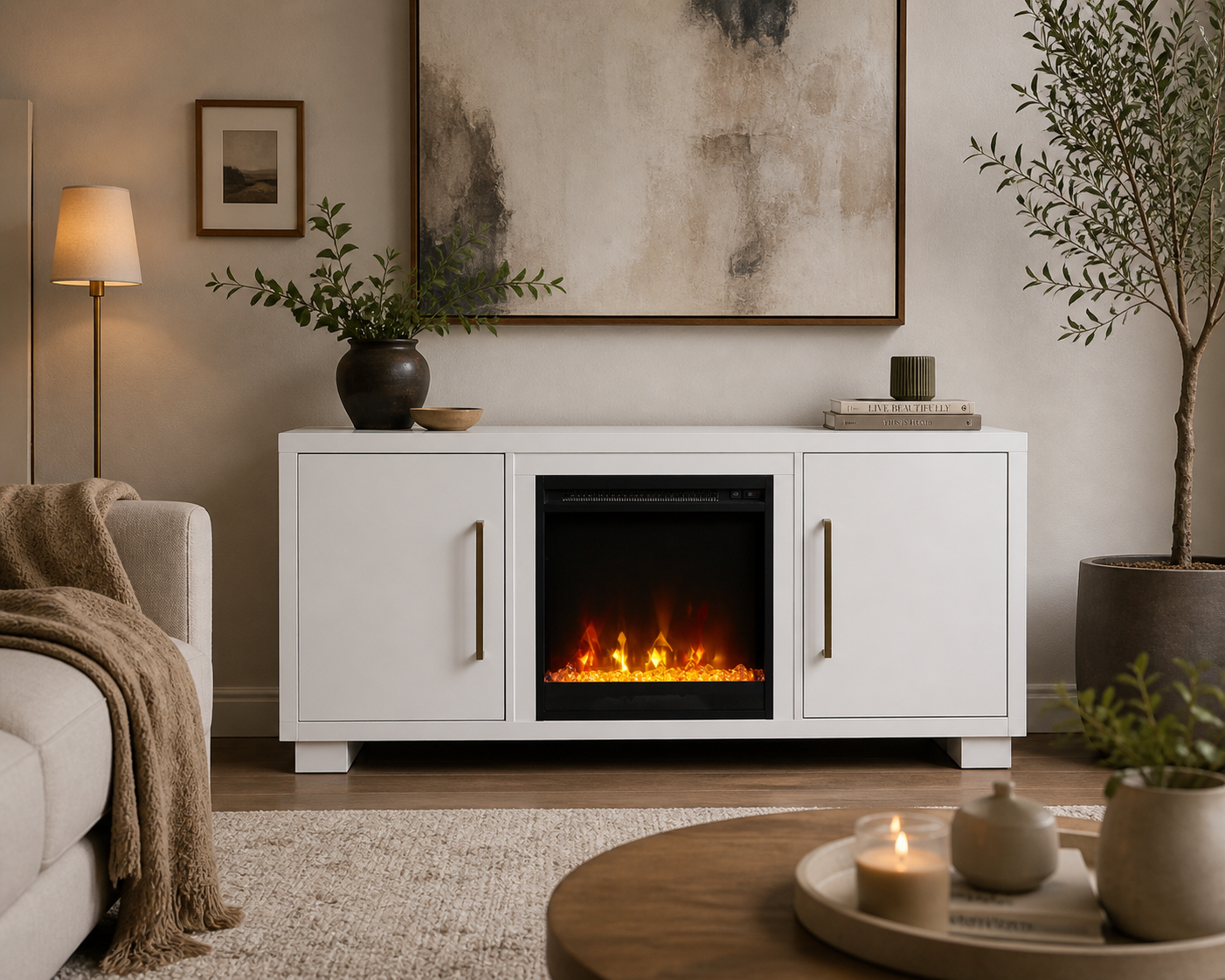 Electric fireplace lifestyle