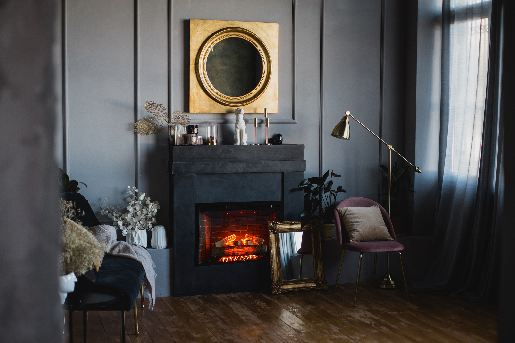 Electric fireplace lifestyle