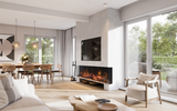 Amantii TRV-75-BESPOKE Smart Indoor/Outdoor 3-Sided Electric Fireplace