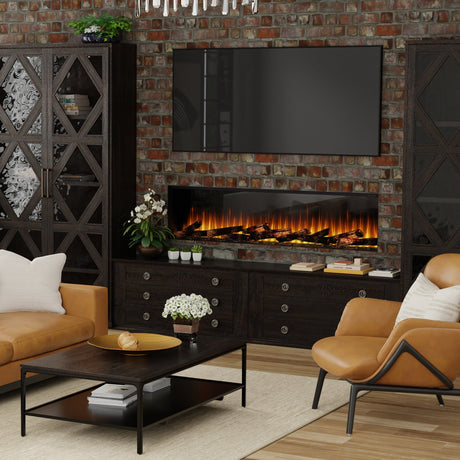 Dimplex Ignite Ultra 74" Linear Electric Fireplace Family Room