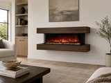 Modern Flames 70" Wall-mount Cabinet Weathered Walnut - WMC-56LPM-WW