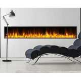 Dynasty Harmony Series Showroom White Wall Built-in 80" Electric Fireplace - DY-BEF80