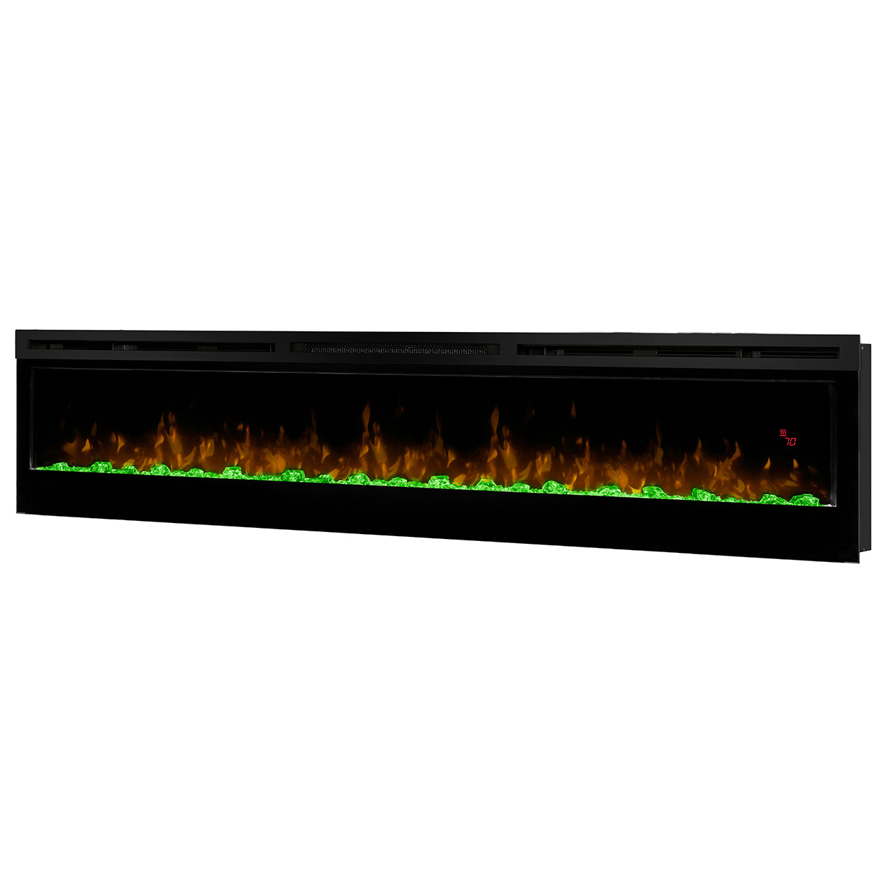 Dimplex 74 inch Prism Series Linear Electric Fireplace flame detail