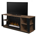 Dimplex Arlo Acrylic Ice(XHD)Electric Fireplace Media Console in Tan Walnut 