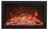 Amantii TRD 30" Birch Logs Electric Fireplace