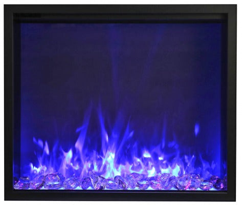 Amantii 44" TRD Electric Fireplace Glass Media