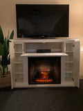 The Supreme Entertainment Suite with Dimplex RBF30 in Benjamin Moore Cloud White