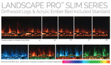 Landscape Pro Slim Driftwood Logs acylic ember bed - LPS-9614