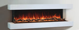 Landscape 56" Pro Multi-Sided White Mantel Electric Fireplace - LPM-5616