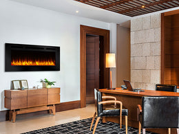 60 inch Allusion SimpliFire Wall Mount Electric Fireplace lifestyle view