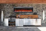 Amantii SYM-50 BESPOKE Stone Wall Series Electric Fireplace