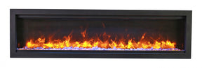 Amantii SYM-50 BESPOKE Glass Crystals Series Electric Fireplace