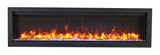 Amantii SYM-50 BESPOKE Glass Crystals Series Electric Fireplace
