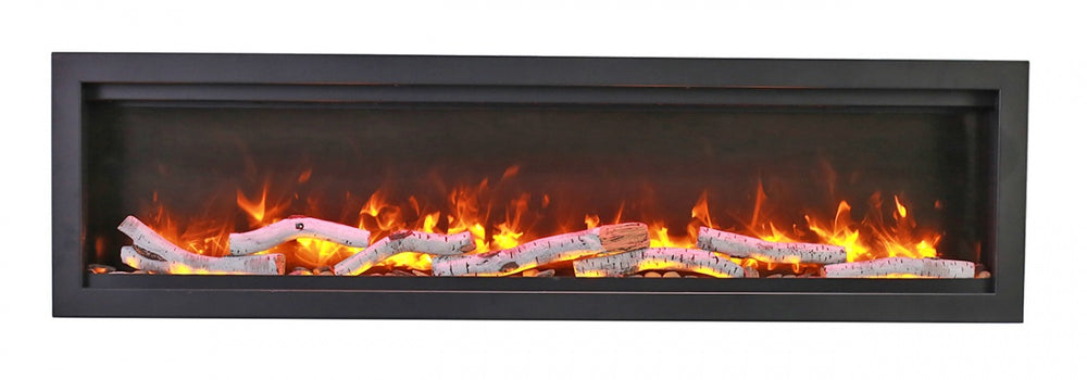 Amantii SYM-60 BESPOKE Birch Log  Series Electric Fireplace