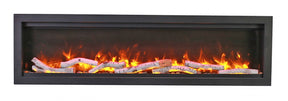 Amantii SYM-60 BESPOKE Birch Log  Series Electric Fireplace