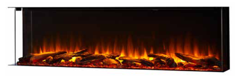 55" Scion Trinity 3-Sided Electric Fireplace - SF-SC55-BK