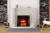 Dynasty Zero Clearance 28" Electric Fireplace White Mantel - EF43D