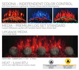 Sedona Pro Multi-Sided Electric Fireplace - SPM-3026