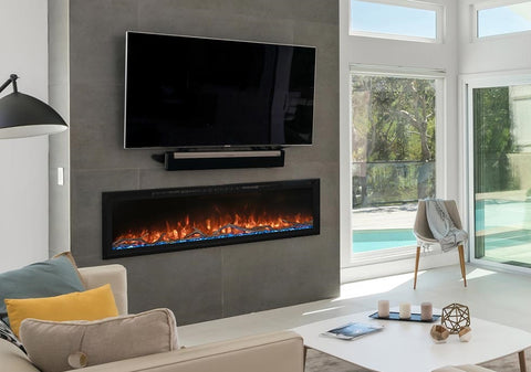 Modern Flames 60" Spectrum Slimline Built-in Electric Fireplace - SPS-60B