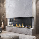 Dimplex IgniteXL Bold 60" Linear Electric Fireplace Stone wall built-in - XLF6017-XD