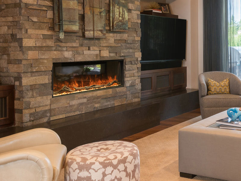 Landscape 44 inch Pro Multi-Sided Electric Fireplace lifestyle view