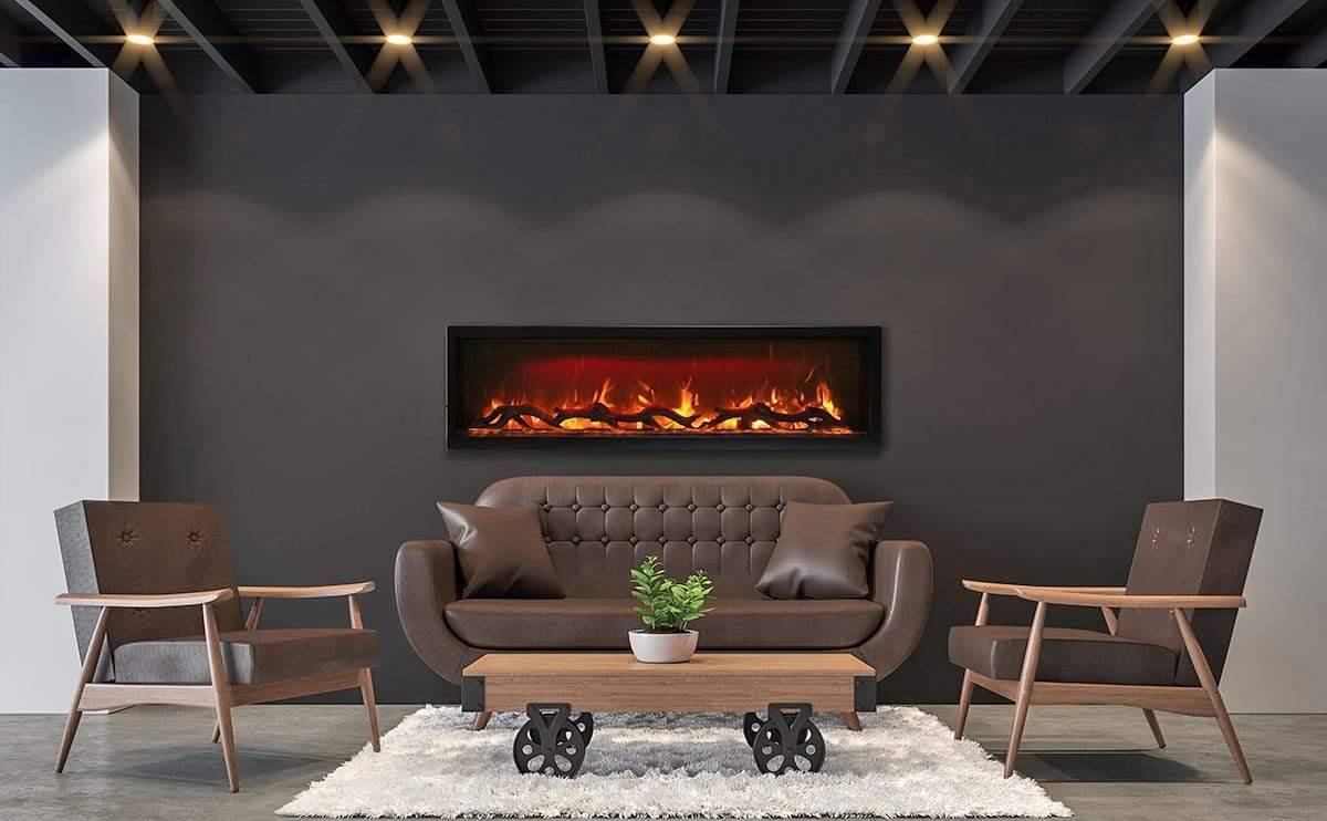 Amantii Symmetry 60" Smart Linear Electric Fireplace Wall mount - SYM-60